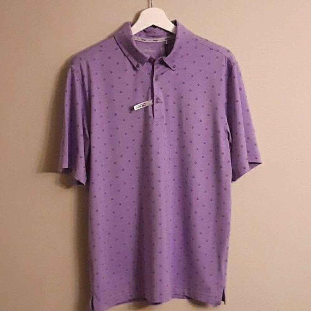BWT Walter Hagen 11 Majors Men's Lavender Shirt S
